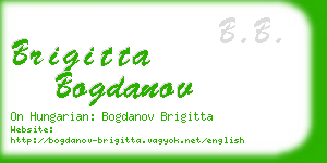 brigitta bogdanov business card